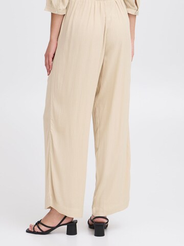 Wide leg Pantaloni 'IHMarrakech' di ICHI in beige