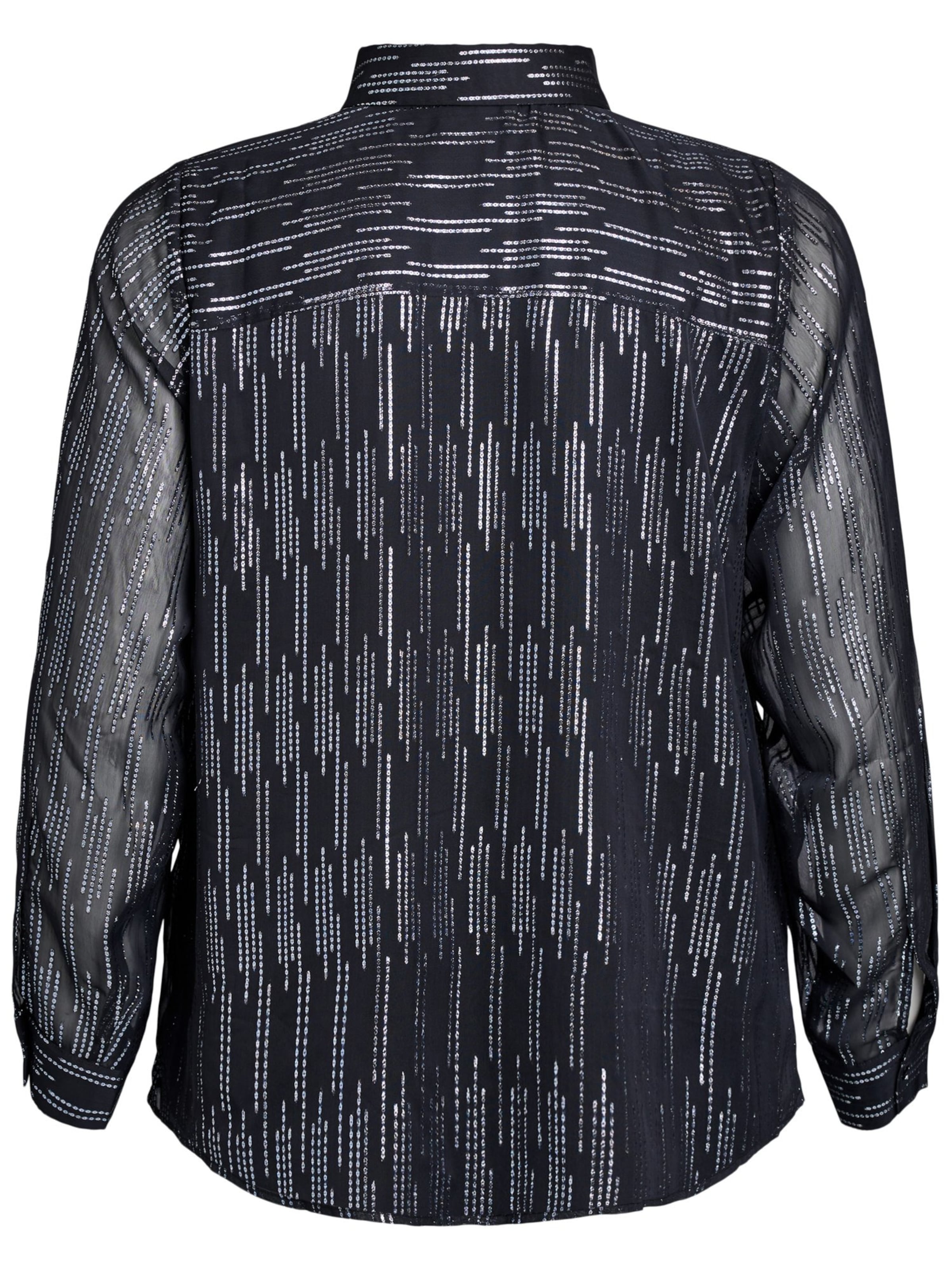 Camicia da donna 'Cafania' di Zizzi in nero