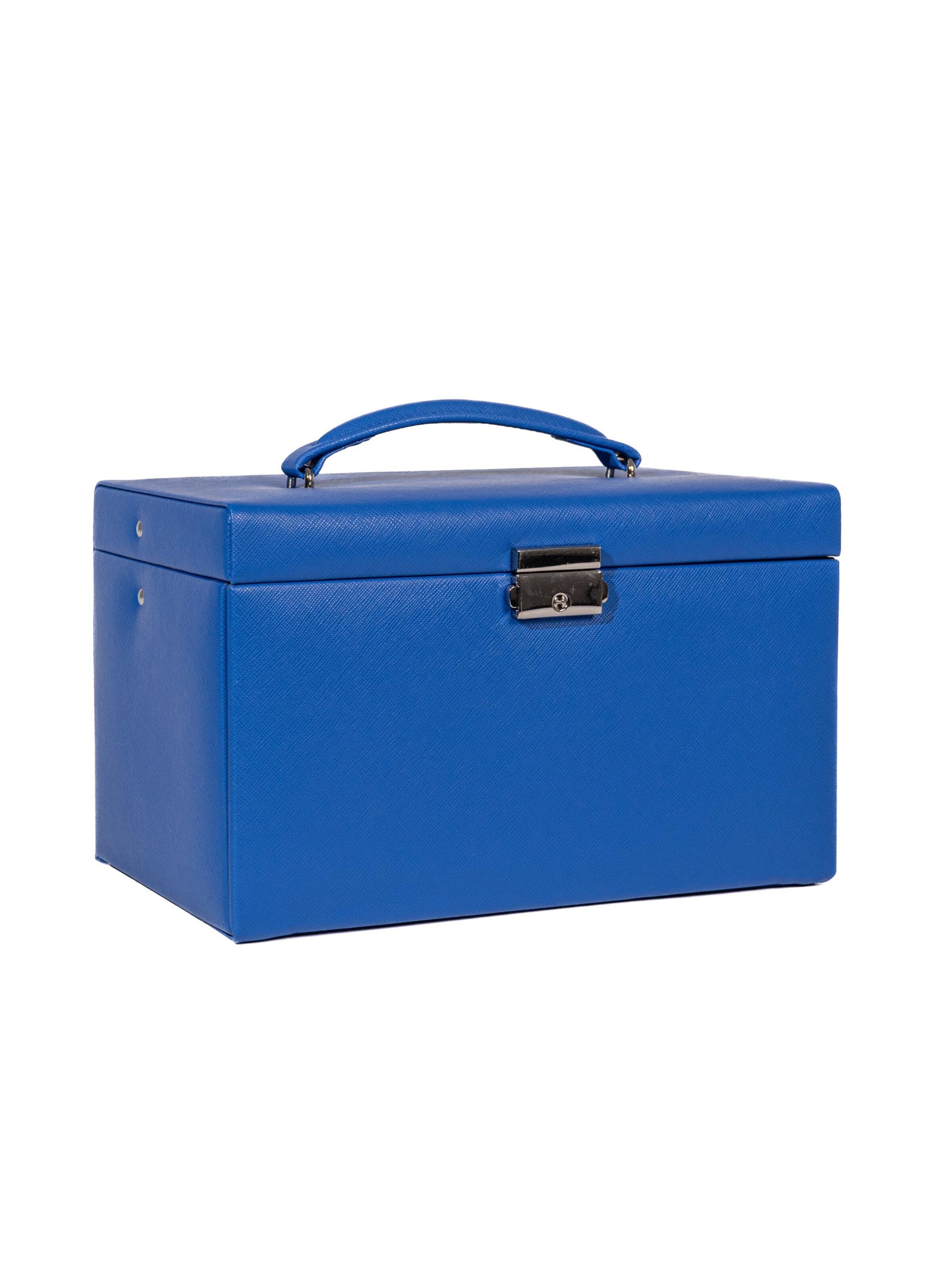 Friedrich23 Sieraden-bewaring 'JOLIE Schmuckkästchen - Kreuznarben Optik' in Blauw
