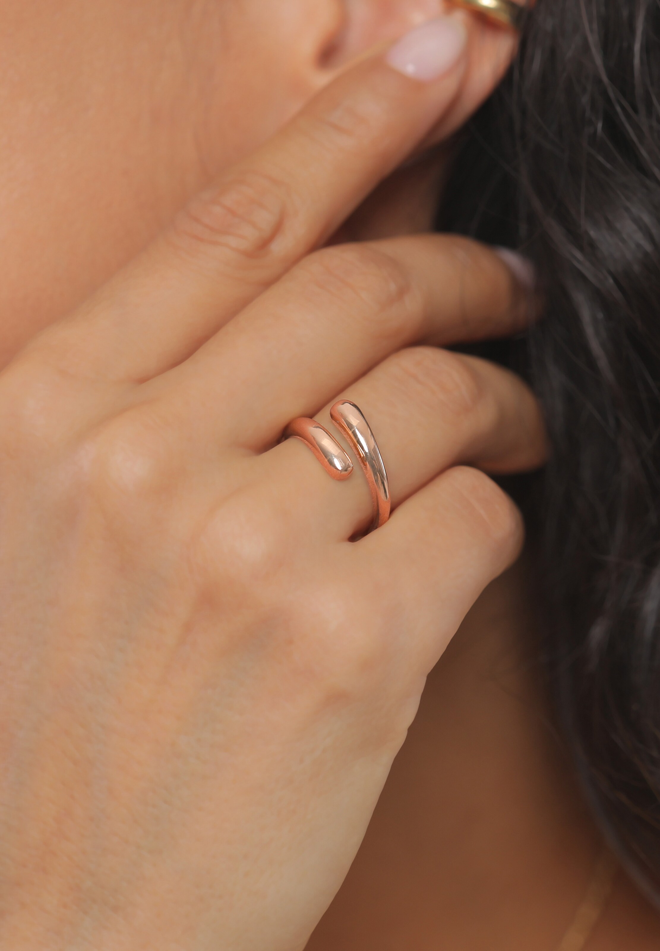 ELLI Ring in Goud: voorkant