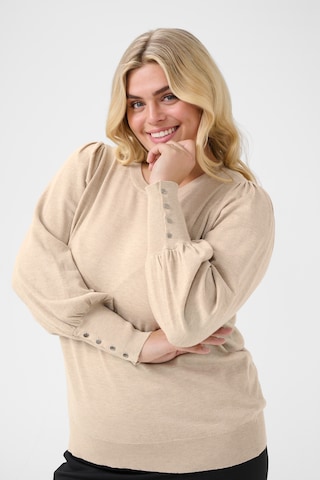 KAFFE CURVE - Pullover 'Lizzy' em bege