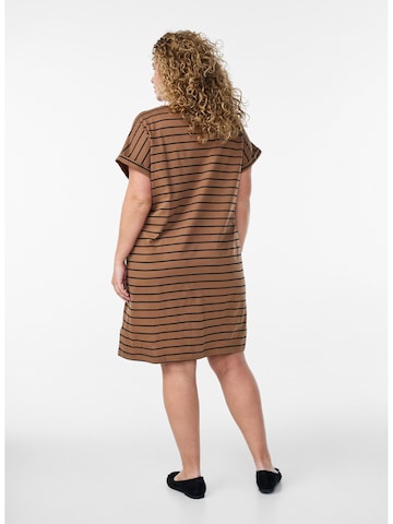 Zizzi Sukienka 'Mbrynn' w kolorze brązowy