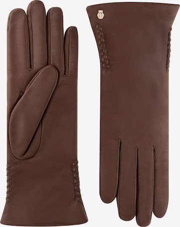 Roeckl Full Finger Gloves ' REGINA' in Brown: front
