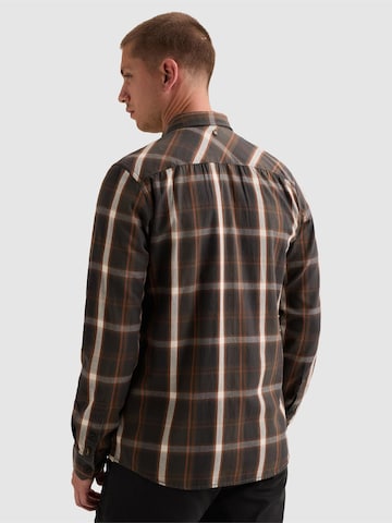 Regular fit Camicia 'Shirt with lumberjack check pattern and herringbone texture' di PME Legend in marrone