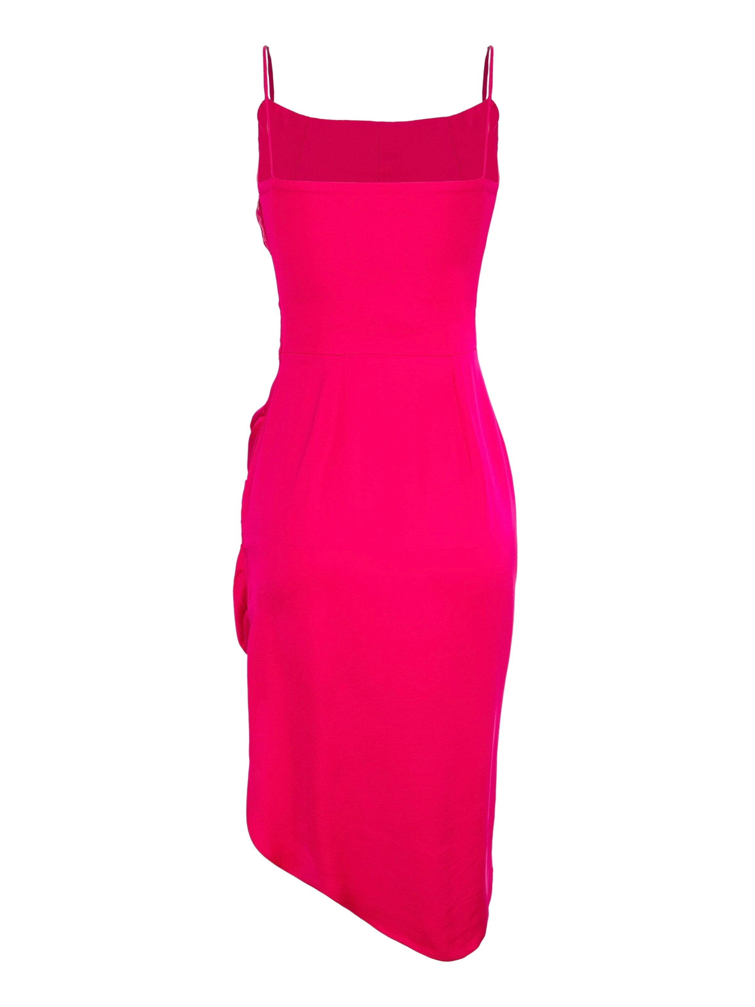 AVENUE N°29 Klänning 'Midi Slip Dress With Side Gathering' i rosa