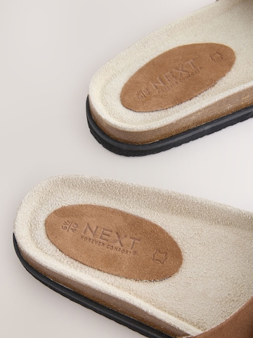 Next Pantolette 'Forever Comfort' in Braun