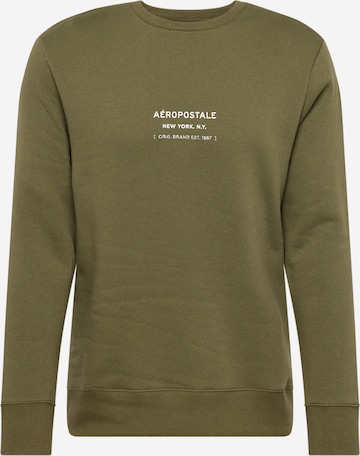 Sweat-shirt AÉROPOSTALE en vert : devant