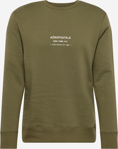 AÉROPOSTALE Sweatshirt in Olive / White, Item view