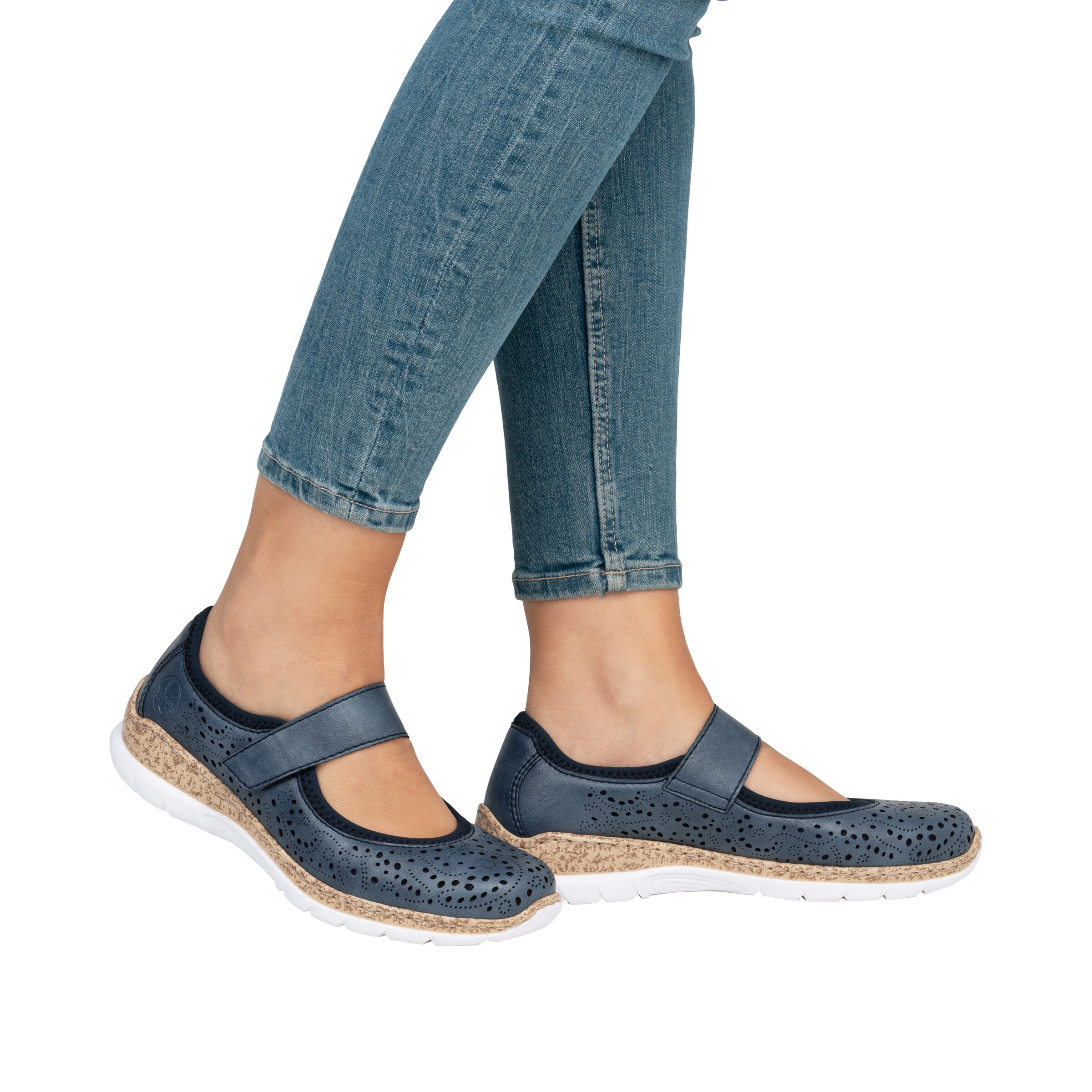 Rieker Slipper in Blau