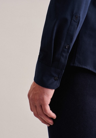 SEIDENSTICKER Slim fit Business Shirt 'SMART PERFORMANCE' in Blue