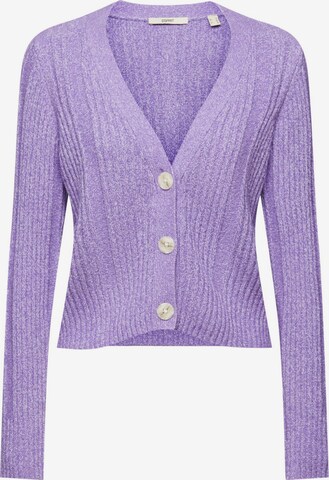 Cardigan ESPRIT en violet : devant