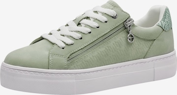 Baskets basses Tamaris en vert : devant