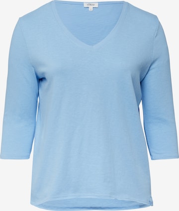 s.Oliver Shirt in Blauw: voorkant