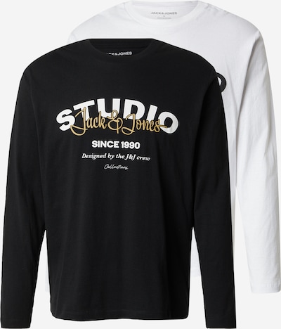 JACK & JONES Majica 'JJYUKI' u bež / crna / bijela, Pregled proizvoda