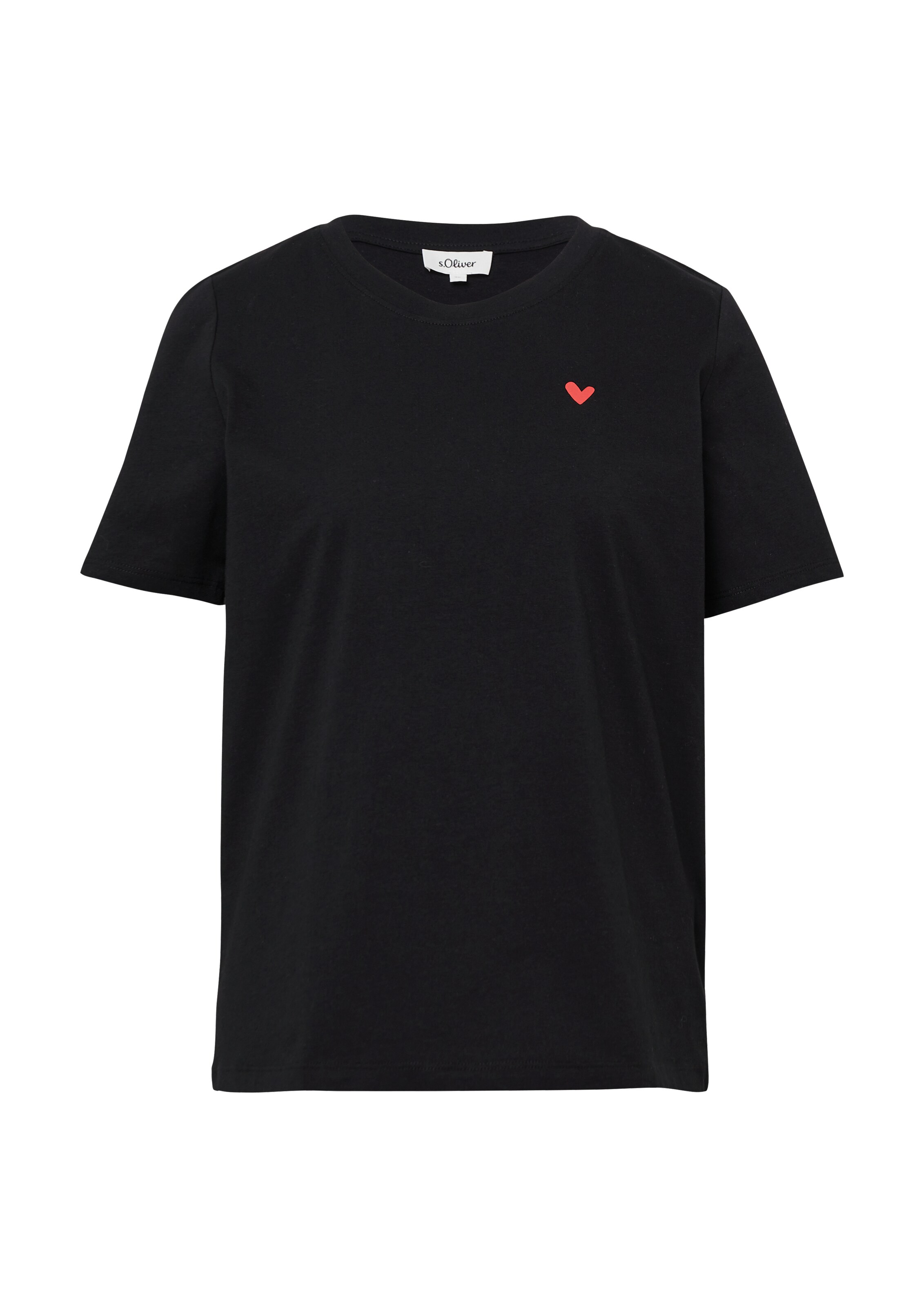 s.Oliver T-Shirt in Schwarz: Vorderseite