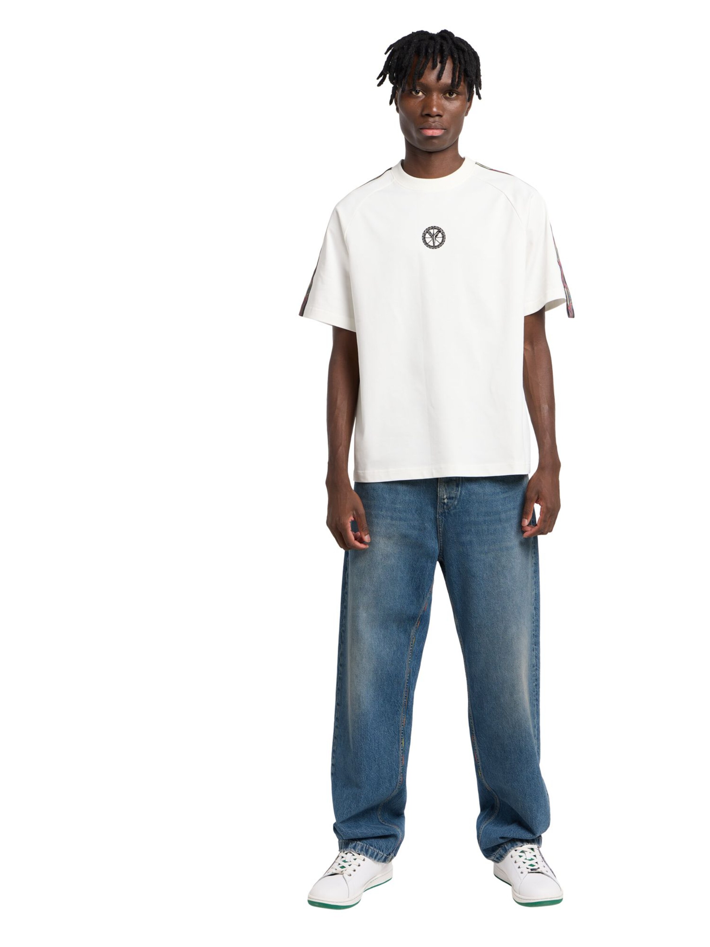 T-Shirt 'Evoli' Carlo Colucci en blanc