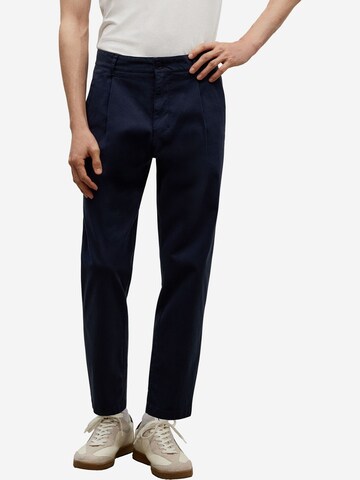 Adolfo Dominguez Regular Pleat-front trousers in Blue: front