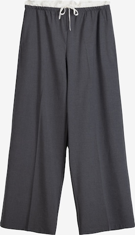 Wide leg Pantaloni di Bershka in grigio: frontale