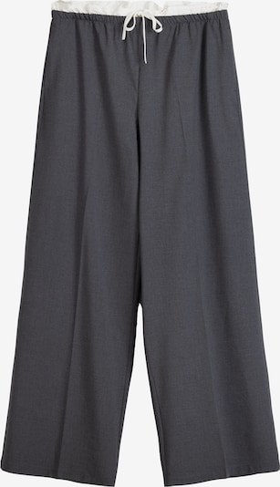 Pantaloni Bershka di colore grigio scuro / bianco, Visualizzazione prodotti