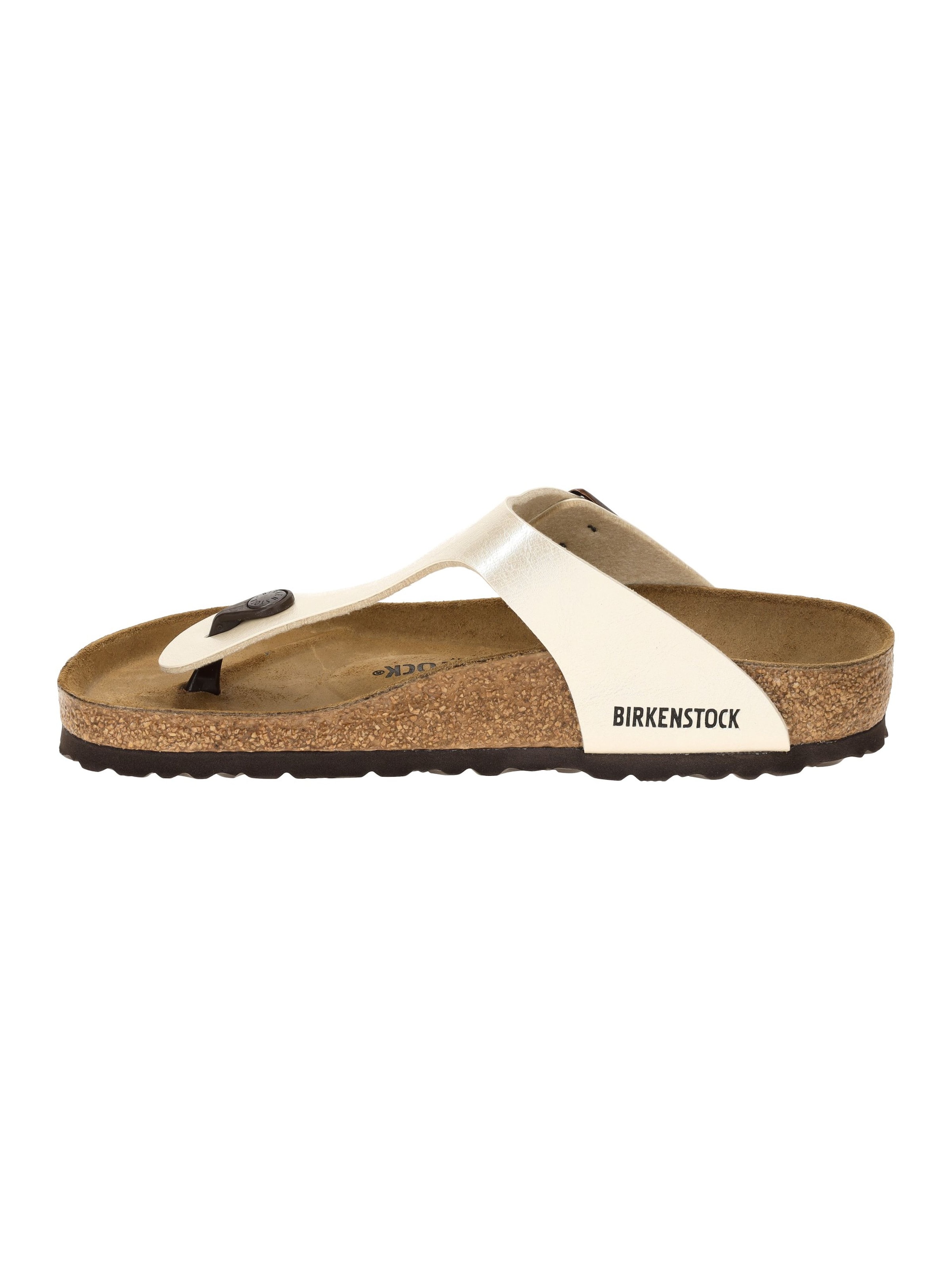 BIRKENSTOCK Pantolette 'Gizeh' in Weiß