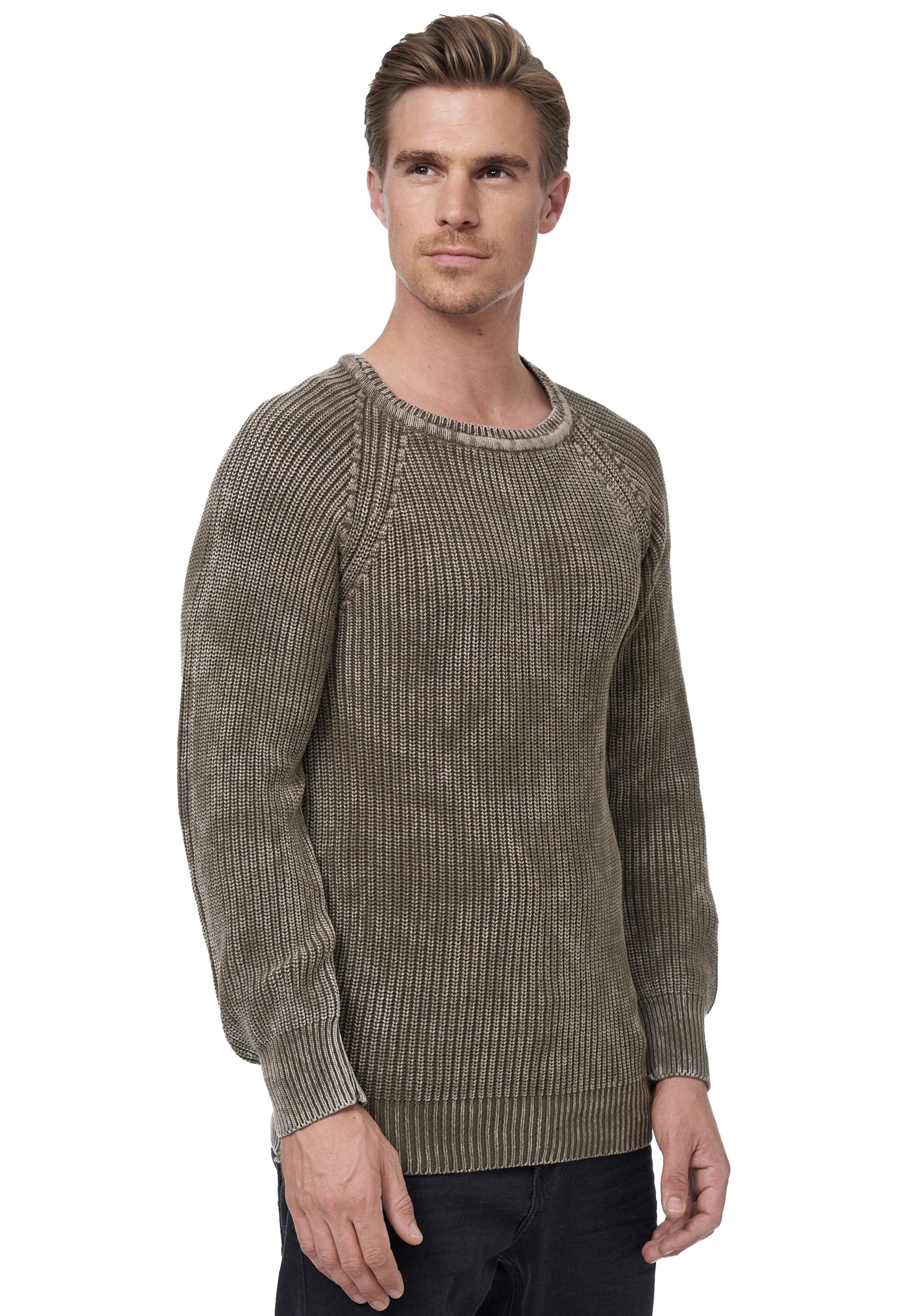 Rusty Neal Pullover in Grau: Vorderseite