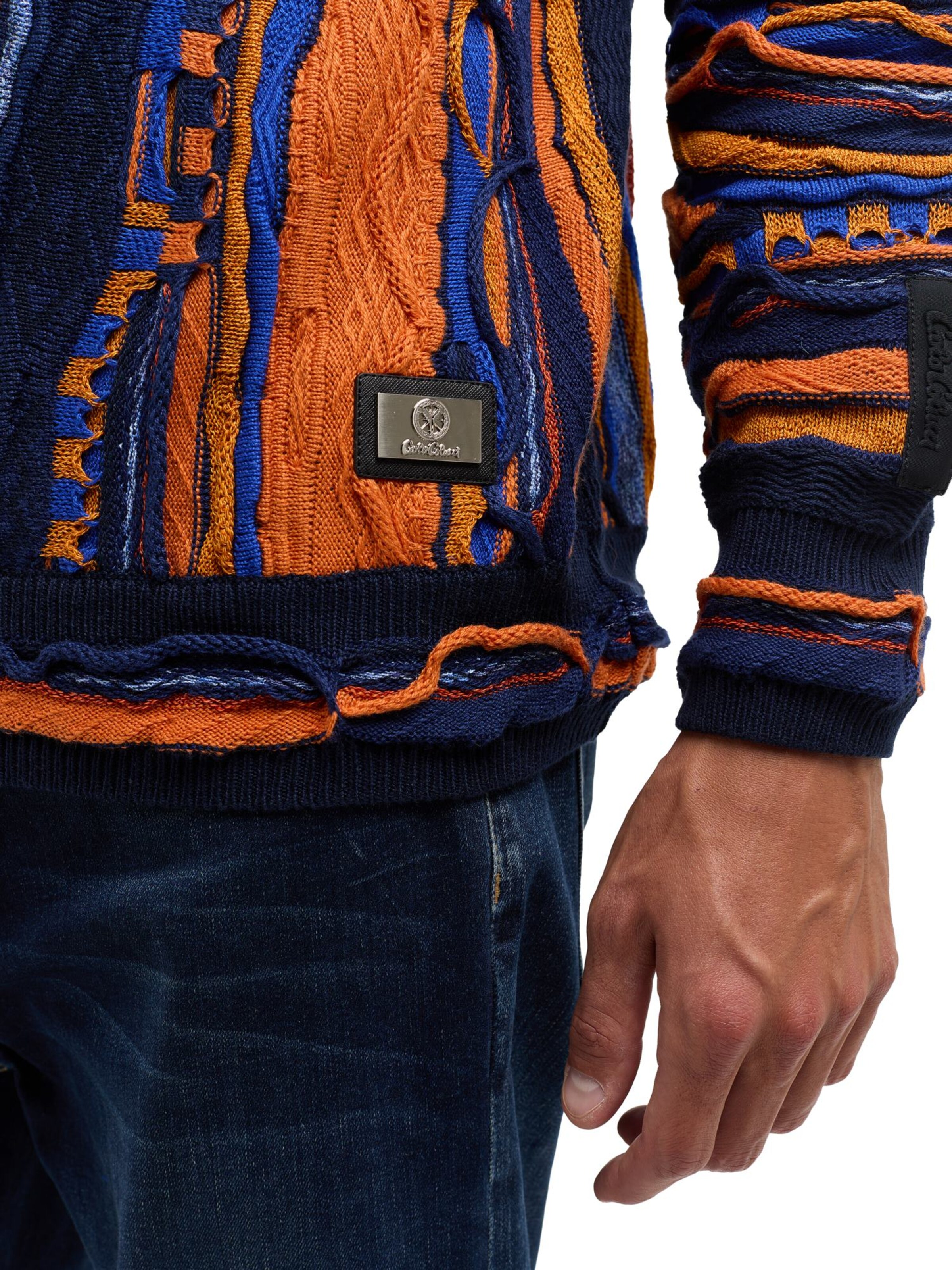 Carlo Colucci Pullover 'De Prezzo' in Blau