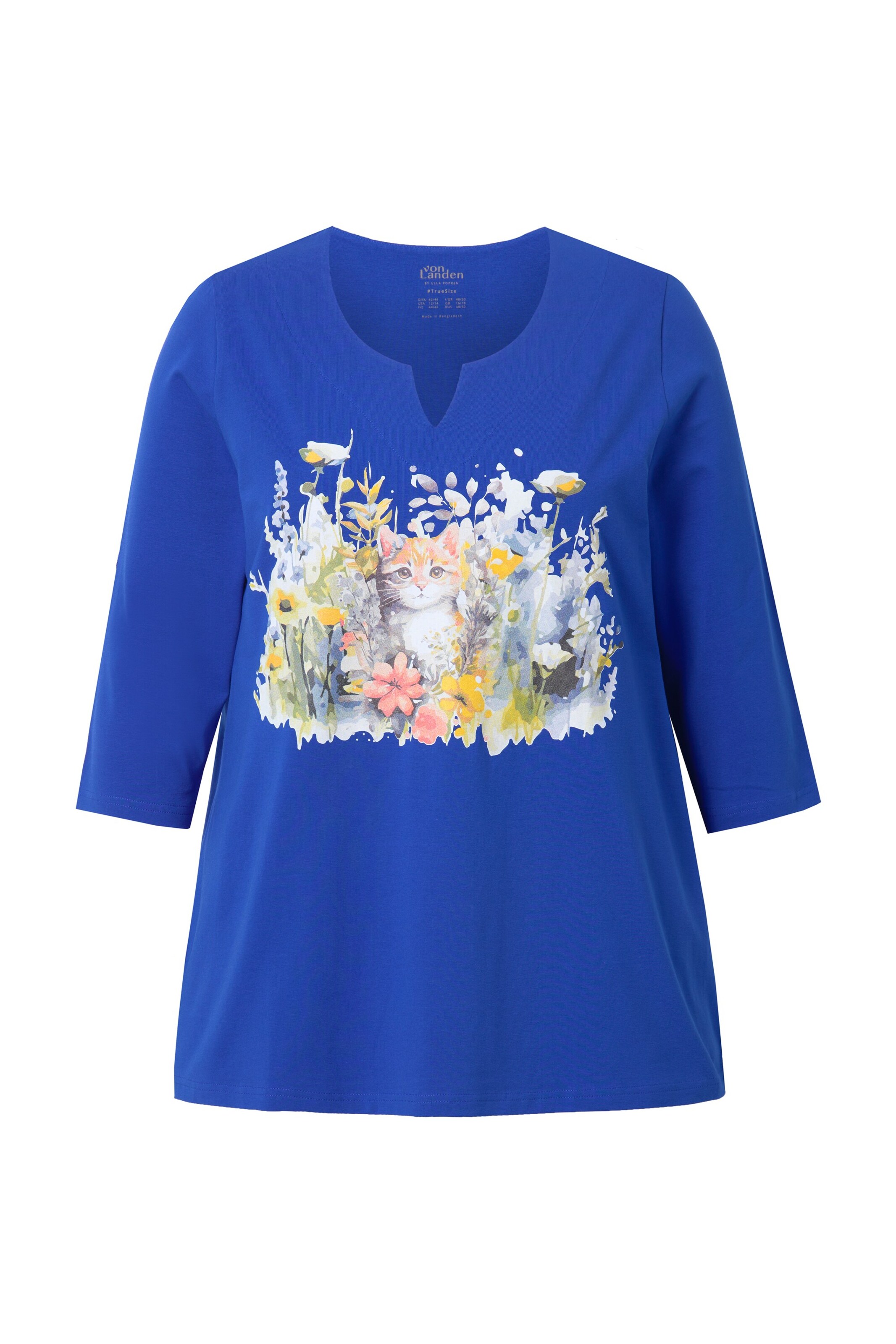 Ulla Popken Shirt in Blau: Vorderseite