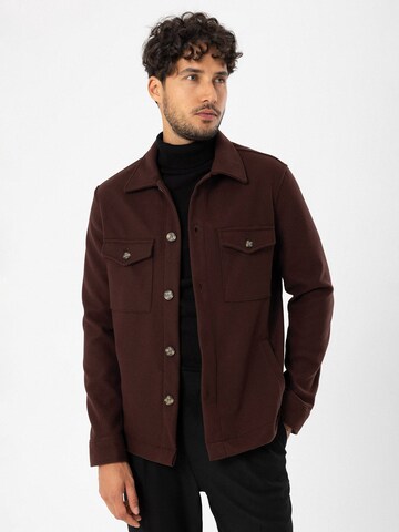 Antioch Regular fit Button Up Shirt in Brown: front