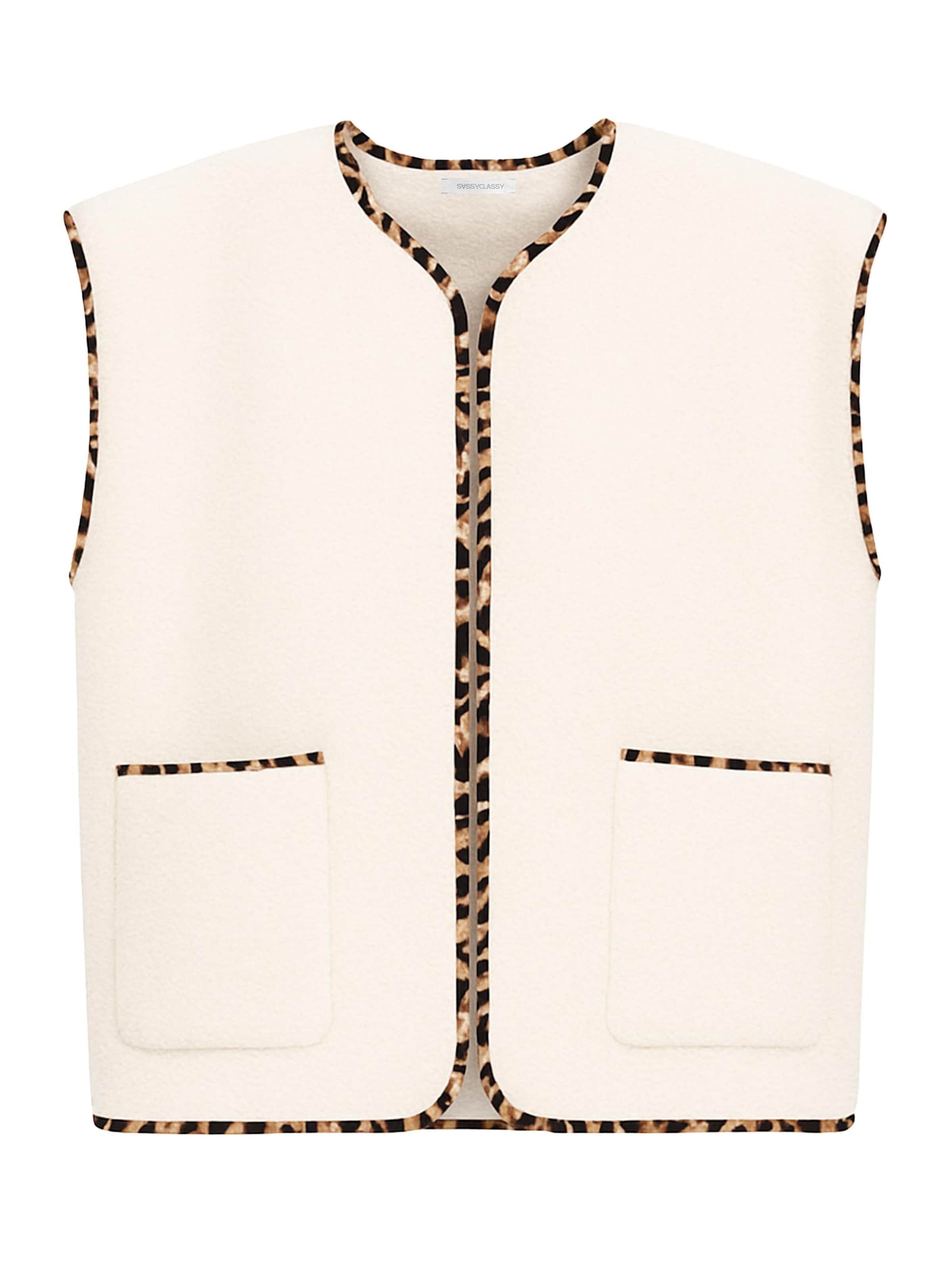 SASSYCLASSY Vest in Beige: front