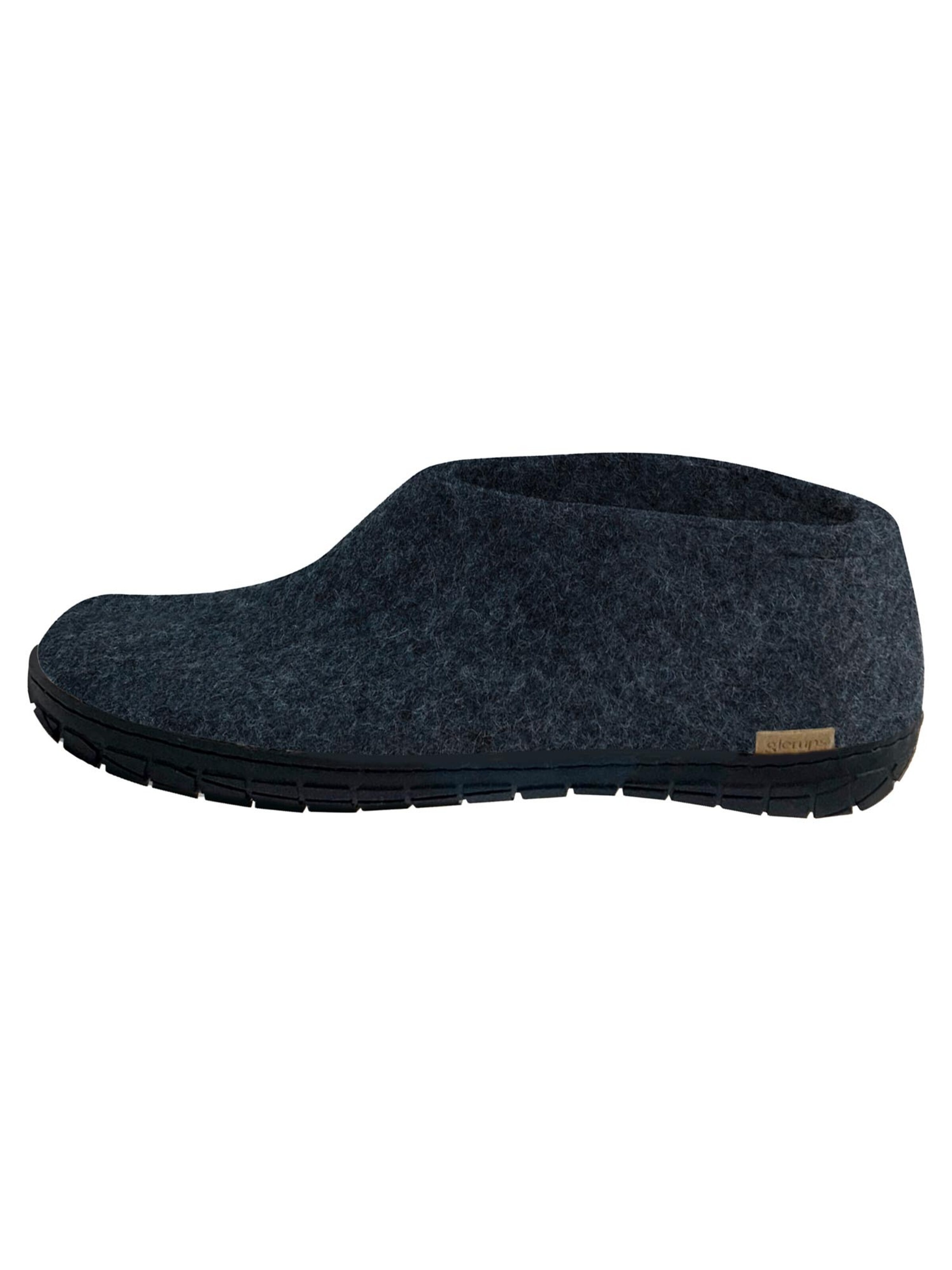 Glerups Huisschoenen 'Black Rubber' in Blauw: voorkant