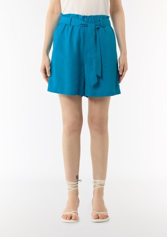 Regular Pantalon COMMA en bleu
