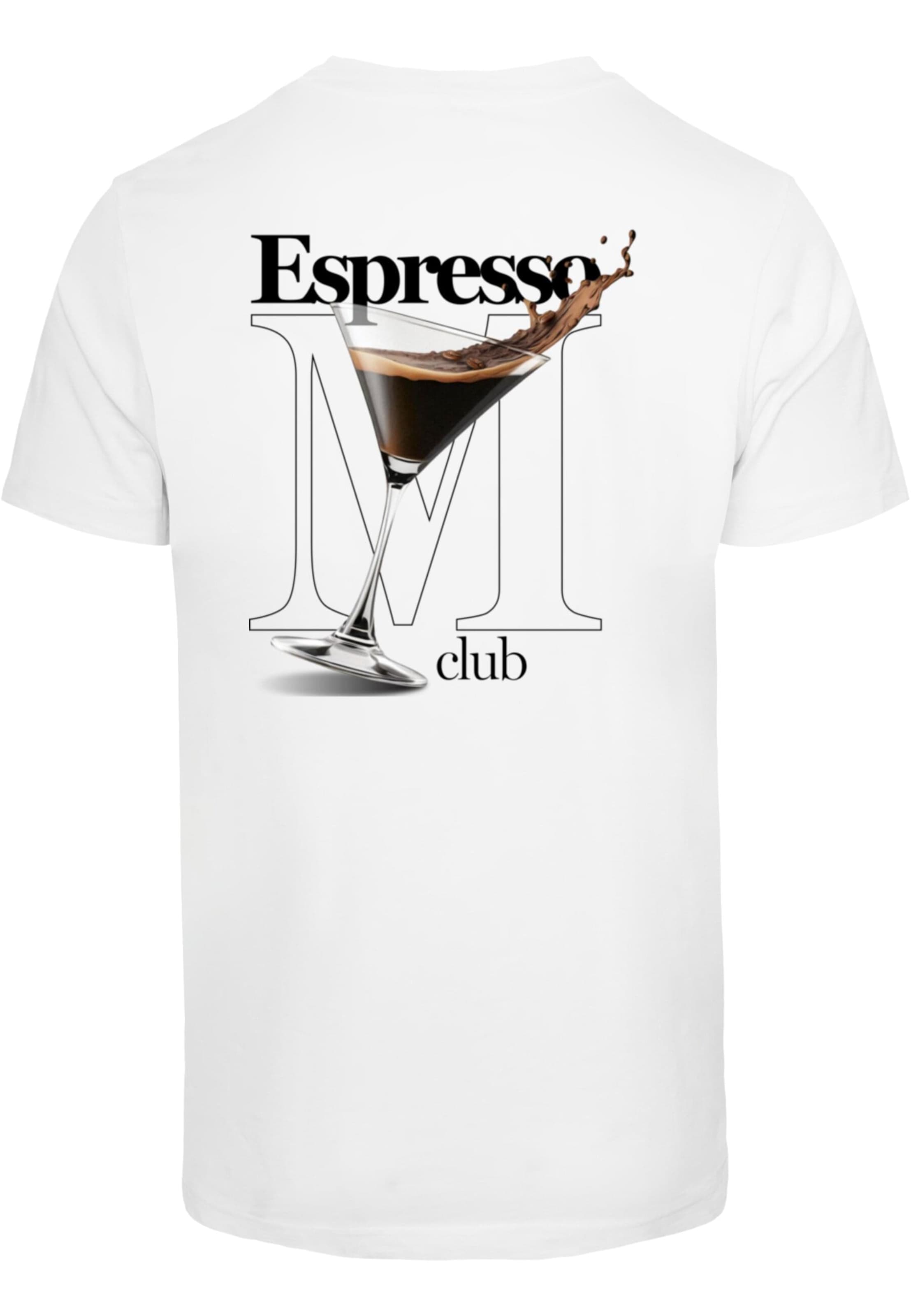 Mister Tee Футболка 'Espresso M Club' в Белый