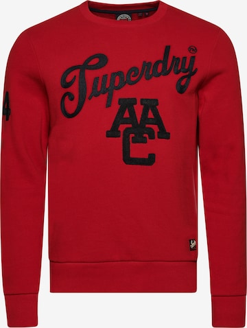 Sweat-shirt Superdry en rouge : devant