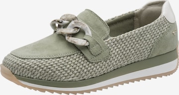 Chaussure basse Tamaris en vert : devant