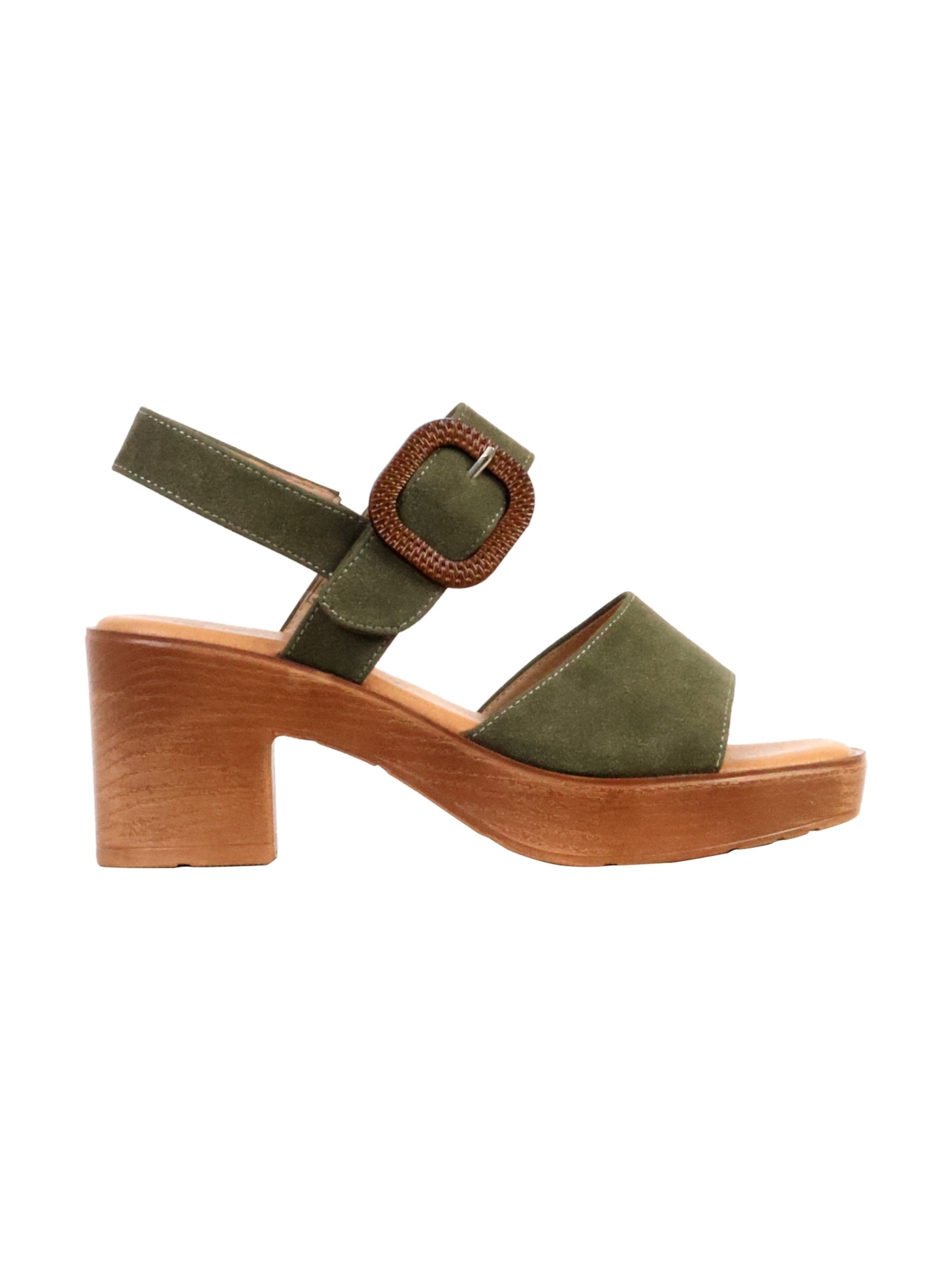 The Divine Factory Sandal 'Sandalen mit Absatz' in Green