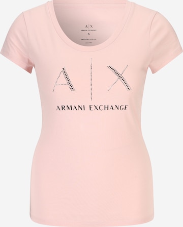 T-shirt ARMANI EXCHANGE en rose : devant