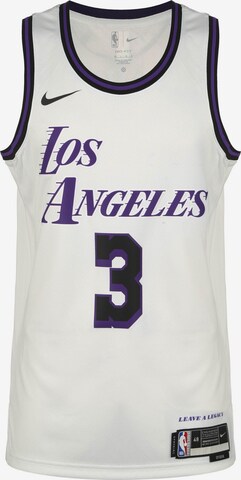 NIKE Funktionsshirt 'NBA Los Angeles Lakers Anthony Davis City Edition' in Weiß: predná strana