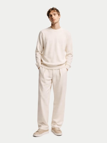 GOBI Cashmere Kampsun 'Men's Essential Crewneck Cashmere Sweater', värv valge