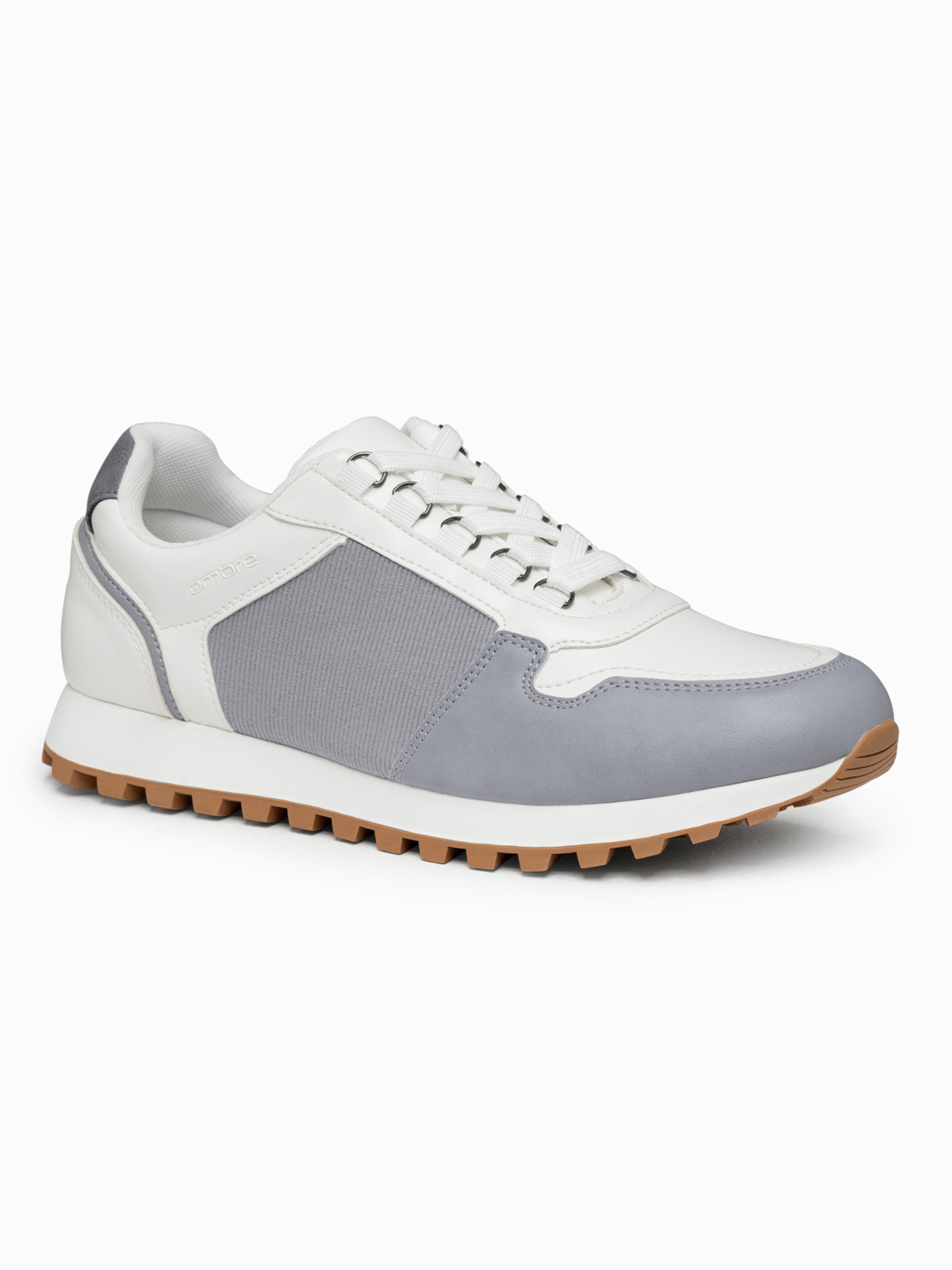 Ombre Sneakers hoog in Wit: voorkant