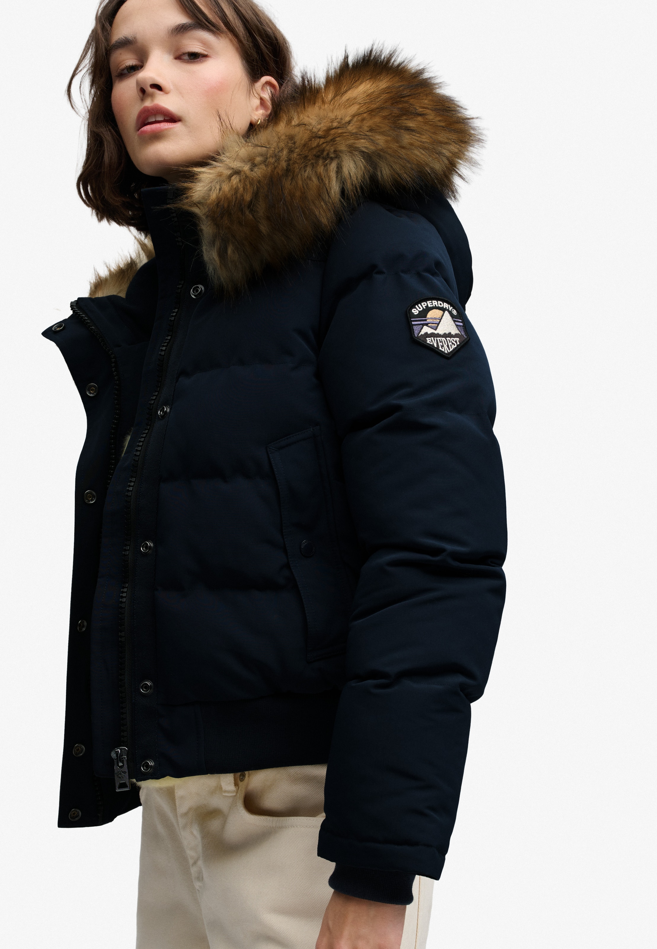 Superdry & Co Winter Jacket 'Everest' in Blue