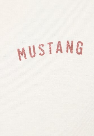 MUSTANG T-Shirt 'Floris' in Weiß