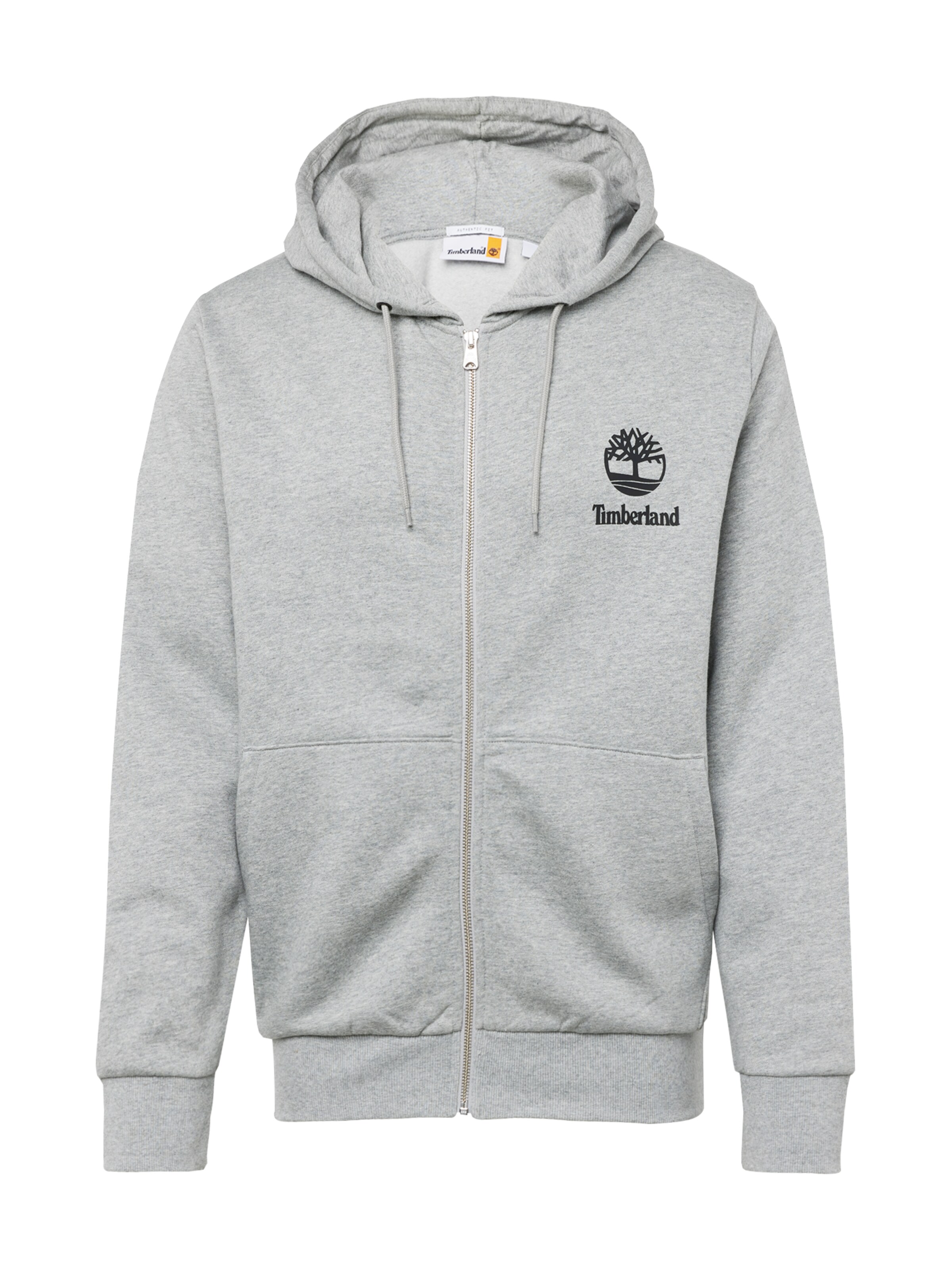 TIMBERLAND Sweatjacke in Grau: Vorderseite