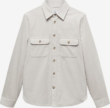 MANGO MAN Button Up Shirt 'baku' in Grey: front
