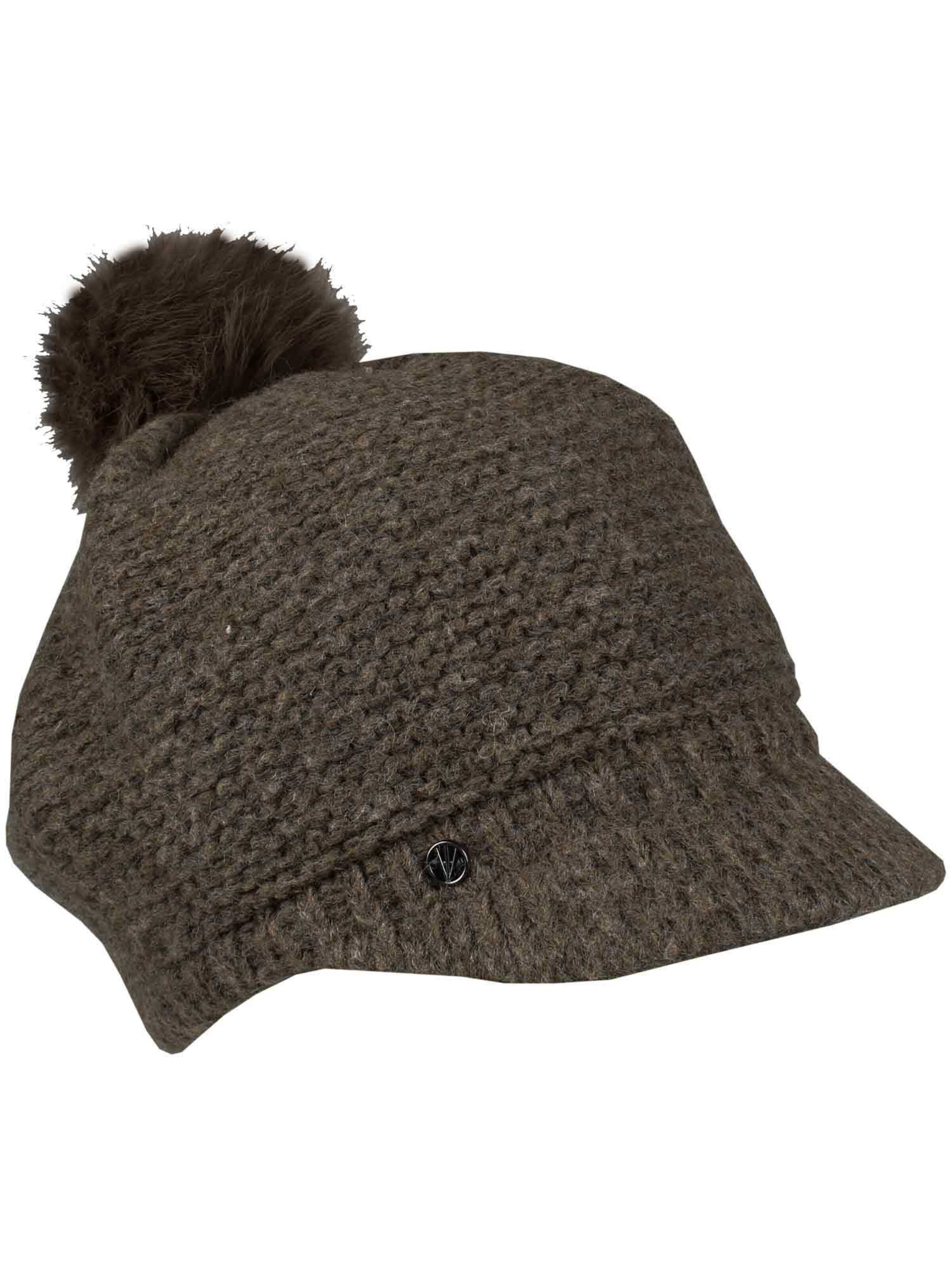 LOEVENICH Mütze in Grau: Vorderseite