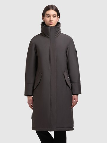 khujo Wintermantel 'Collie' in Grau: Vorderseite