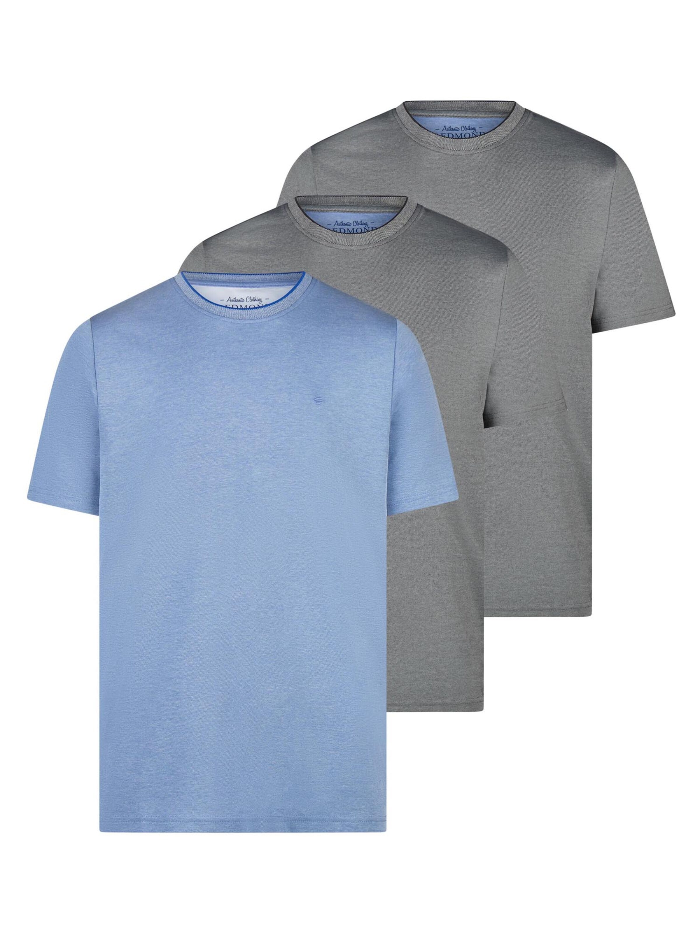 redmond Shirt 'Basic' in Grey: front