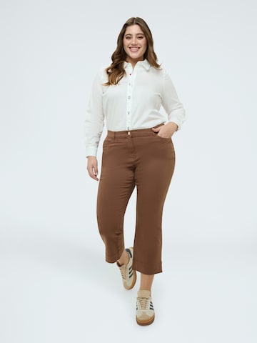 Fiorella Rubino Flared Broek in Bruin