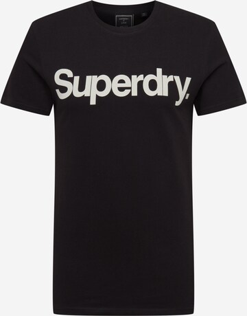 Maglietta di Superdry in nero: frontale