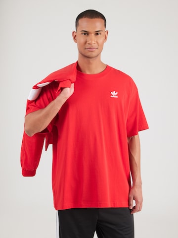 ADIDAS ORIGINALS Koszulka 'Trefoil Essentials' w kolorze czerwony: przód