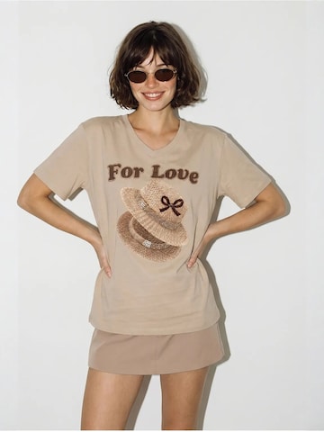 Maglietta 'T-Shirts' di Bianco Lucci in beige